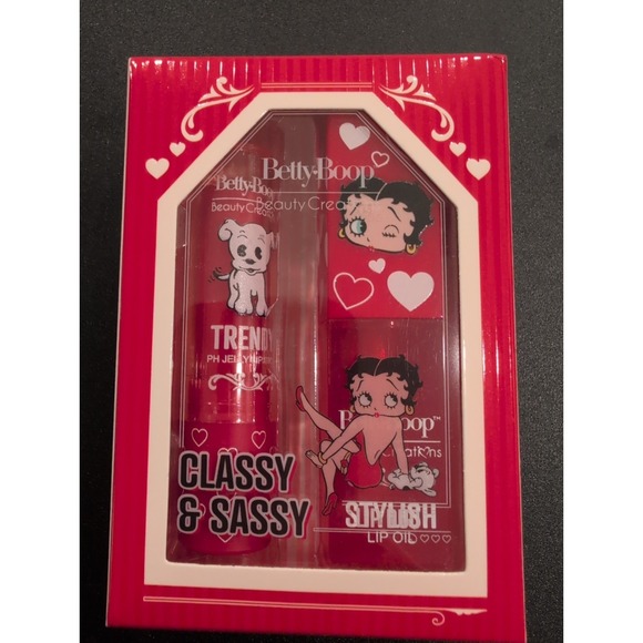 Beauty Creations Other - Betty Boop Beauty Creations Lip Set Limited Edition LIP OIL & PH JELLY LIPSTICK